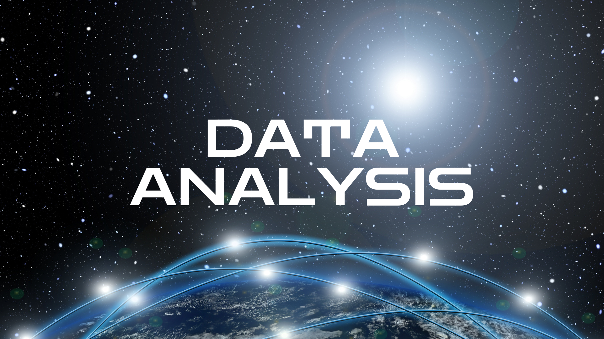 Blue modern data analysis presentation with charts, graphs, and business intelligence tools